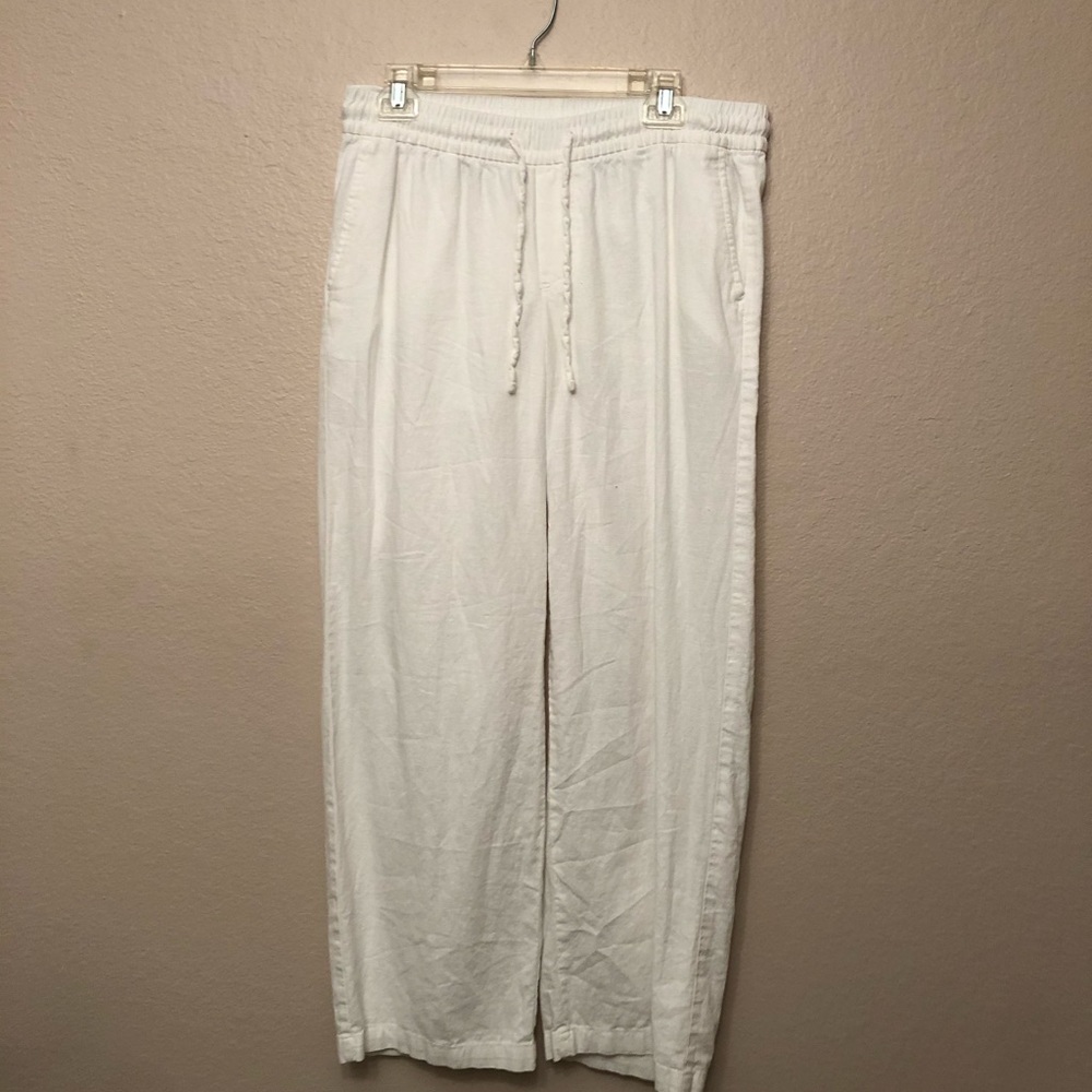 OLD NAVY // linen white pants